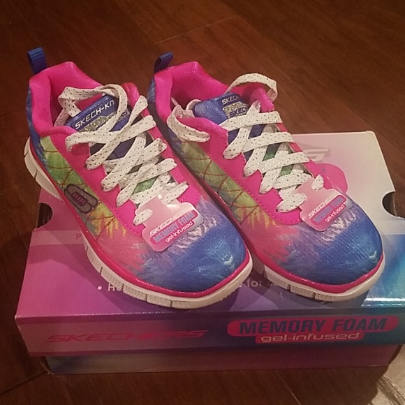 Skechers Other - Skechers Girls Rainbow Colored Shoes